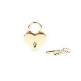 Замочок-сердечко Liebe Seele Heart Shape Padlock Gold (2 шт), універсальний &mdash; купити в інтим-бутику EroticToys
