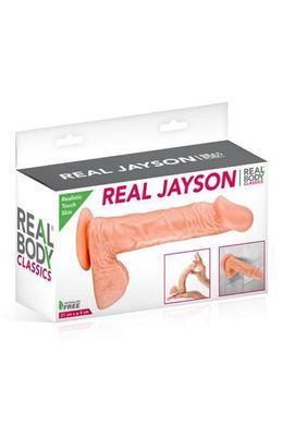 Фалоімітатор Real Body &mdash; Real Jayson Flesh, TPE, діаметр 4 см &mdash; купити в інтим-бутику EroticToys