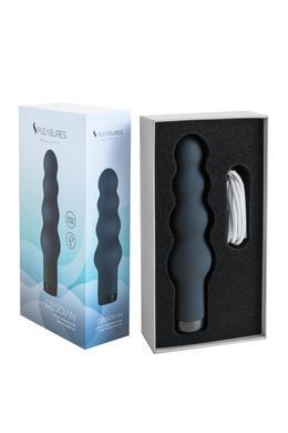 Вібратор S Pleasures Bullets Obsidian, чорний, у вигляді ряду кульок, 10 режимів, діаметр 4 см &mdash; купити в інтим-бутику EroticToys