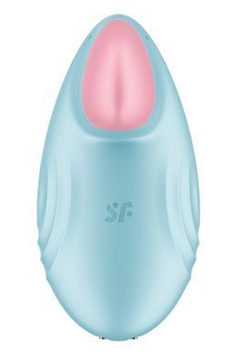 Смарт-вібратор для клітора Satisfyer Tropical Tip Light Blue &mdash; купити в інтим-бутику EroticToys