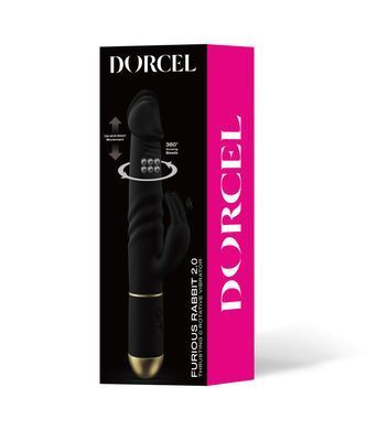 Вібратор Dorcel Furious Rabbit 2.0 зі зворотно-поступальними рухами головки, перезаряджуваний &mdash; купити в інтим-бутику EroticToys
