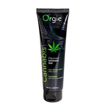 Лубрикант на водній основі Orgie Lube Tube Cannabis, 100 мл, їстівний, з олією насіння конопель &mdash; купити в інтим-бутику EroticToys