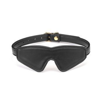 Маска на очі Liebe Seele Black Organosilicon Blindfold, екошкіра &mdash; купити в інтим-бутику EroticToys