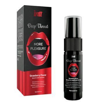Спрей для глибокого мінету Intt Deep Throat Oral Spray Strawberry (12 мл) &mdash; купити в інтим-бутику EroticToys