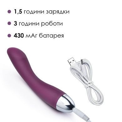 Вібратор для точки G з інтелектуальним режимом Svakom Amy Violet &mdash; купити в інтим-бутику EroticToys