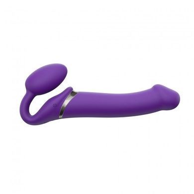 Безремінний страпон з вібрацією Strap-On-Me Vibrating Violet L, діам. 4,2 см, пульт ДК, регульований &mdash; купити в інтим-бутику EroticToys