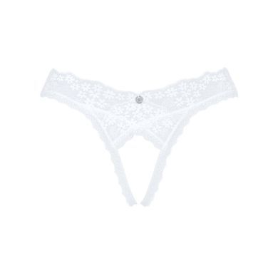Мереживні танга Obsessive Heavenlly crotchless thong XL/2XL, з доступом &mdash; купити в інтим-бутику EroticToys