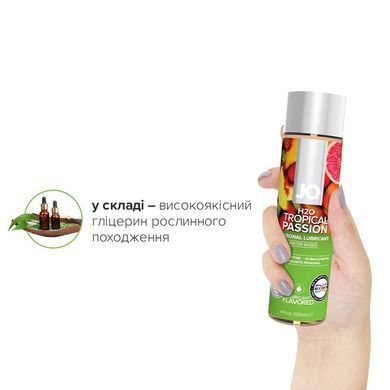 Змазка на водній основі JO H2O &mdash; Tropical Passion (120 мл) без цукру, рослинний гліцерин &mdash; купити в інтим-бутику EroticToys