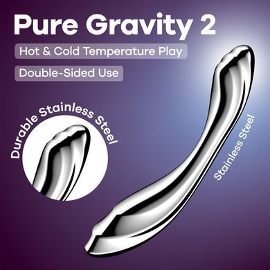 Замовити анонімно: Металевий дилдо Satisfyer Pure Gravity 2 Металевий дилдо Satisfyer Pure Gravity 2 — купити в інтим-бутику EroticToys