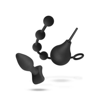 Набір новачка для анальної стимуляції Nexus ANAL BEGINNER KIT, спринцівка, анальне намисто і пробка &mdash; купити в інтим-бутику EroticToys