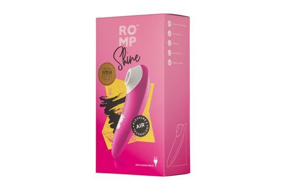 Вакуумний кліторальний стимулятор Romp Shine, 10 рівнів інтенсивності &mdash; купити в інтим-бутику EroticToys