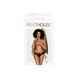 Трусики-бразиліана Penthouse Adore Me L/XL Black, квіткове мереживо, тоненькі ремінці, бантики в інтим-бутику EroticToys