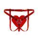 Трусики Серце для страпону Feral Feelings - Hearts Strap-on Belt Red Trasparent в інтим-бутику EroticToys