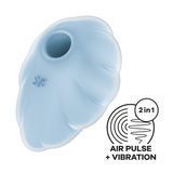 Замовити анонімно: Вакуумний стимулятор з вібрацією Satisfyer Cloud Dancer Blue