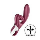 Вібратор-кролик Satisfyer Touch Me Red, подвійний відросток, 3 потужні мотори &mdash; купити в інтим-бутику EroticToys