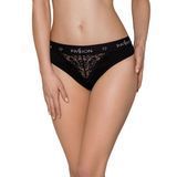 Замовити анонімно: Трусики з широкою гумкою і мереживом Passion PS001 PANTIES M, black