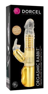 Вібратор-кролик Dorcel Orgasmic Rabbit Gold з перлинним масажем &mdash; купити в інтим-бутику EroticToys