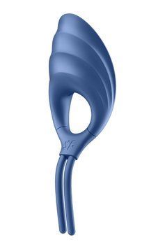 Ерекційне віброкільце-ласо Satisfyer Swordsman Blue, міцна фіксація, 10 режимів, потужний мотор &mdash; купити в інтим-бутику EroticToys