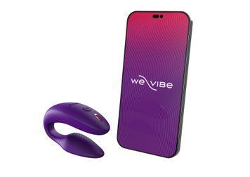 Смарт-вібратор для пар We-Vibe Sync 2 Purple, 10 віброрежимів, пульт ДК &mdash; купити в інтим-бутику EroticToys