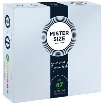 Презервативи Mister Size - pure feel - 47 (36 condoms), товщина 0,05 мм &mdash; купити в інтим-бутику EroticToys