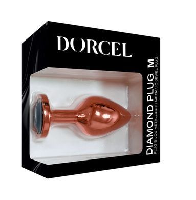 Металева анальна пробка із прикрасою у вигляді кристалу Dorcel - Diamond Plug M &mdash; купити в інтим-бутику EroticToys