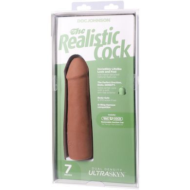 Фалоімітатор Doc Johnson The Realistic Cock ULTRASKYN - 7 Inch Caramel &mdash; купити в інтим-бутику EroticToys