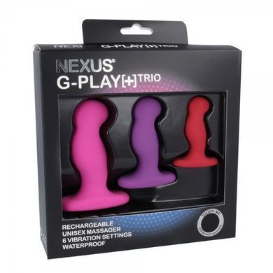 Замовити анонімно: Вібромасажери для простати Nexus G-Play Trio Plus: макс діаметр 2,3-3,0-3,5 см Вібромасажери для простати Nexus G-Play Trio Plus: макс діаметр 2,3-3,0-3,5 см — купити в інтим-бутику EroticToys