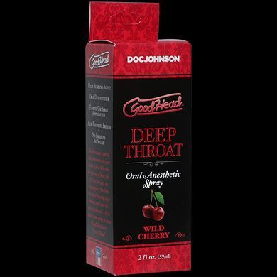 Спрей для мінету Doc Johnson GoodHead DeepThroat Spray - Wild Cherry 59 мл для глибокого мінету &mdash; купити в інтим-бутику EroticToys