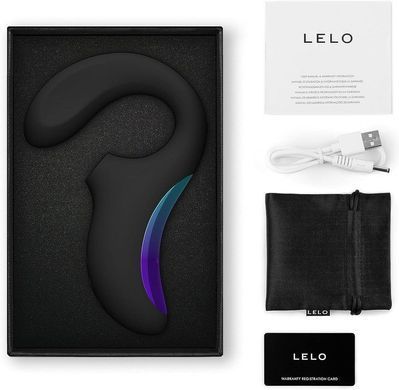 Кліторально-вагінальний звуковий стимулятор LELO Enigma WAVE Black, 3 типи стимуляції &mdash; купити в інтим-бутику EroticToys