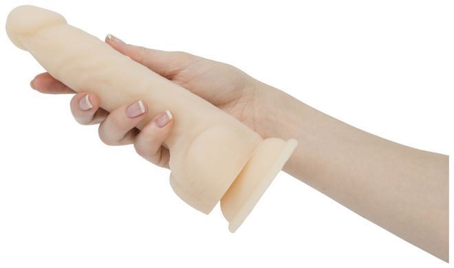 Фалоімітатор з пульсацією Naked ADDICTION Dominic 9&Prime; Vanilla, пульт ДК, діаметр 4,2 см &mdash; купити в інтим-бутику EroticToys