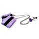 Наручники з металевою анальною пробкою Art of Sex Handcuffs with Metal Anal Plug size M Purple в інтим-бутику EroticToys