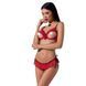 Комплект білизни Passion Exclusive CHERRY SET OpenBra L/XL, red, відкритий ліф, трусики-спідничка в інтим-бутику EroticToys