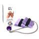 Наручники з металевою анальною пробкою Art of Sex Handcuffs with Metal Anal Plug size M Purple в інтим-бутику EroticToys