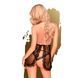 Комплект сорочка у стилі 60-х та трусики з доступом Penthouse - Libido Boost Black S/M в інтим-бутику EroticToys