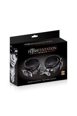 Наручники Fetish Tentation Premium Patent Leather Handcuffs, знімний ланцюжок &mdash; купити в інтим-бутику EroticToys