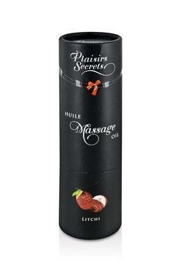 Масажна олія Plaisirs Secrets Litchi (59 мл) з афродизіаками, їстівна, подарункове паковання &mdash; купити в інтим-бутику EroticToys