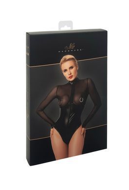 Замовити анонімно: Боді Noir Handmade F321 Edge, XL, низ під латекс, верх сітка, блискавка на все тіло, декор кільця Боді Noir Handmade F321 Edge, XL, низ під латекс, верх сітка, блискавка на все тіло, декор кільця — купити в інтим-бутику EroticToys