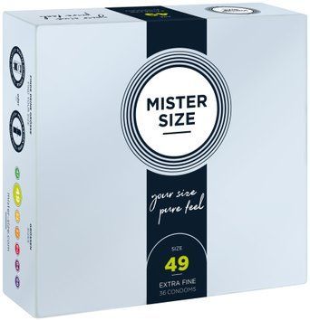 Презервативи Mister Size - pure feel - 49 (36 condoms), товщина 0,05 мм &mdash; купити в інтим-бутику EroticToys