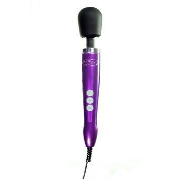 Вібромасажер DOXY Die Cast Purple, дуже потужний, живлення 220В, металевий корпус &mdash; купити в інтим-бутику EroticToys
