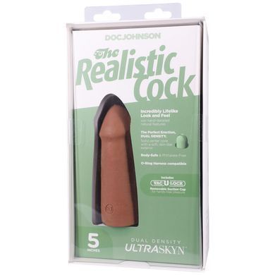 Фалоімітатор Doc Johnson The Realistic Cock ULTRASKYN - 5 Inch Caramel &mdash; купити в інтим-бутику EroticToys