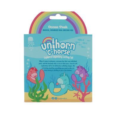 Вібратор-єдиноріжка Unihorn &ndash; C Horse &ndash; Ocean Peak, вагінально-кліторальна стимуляція, 2 мотори по 10 режимів &mdash; купити в інтим-бутику EroticToys