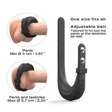Ерекційне віброкільце Dorcel Fit Vibe Ring, регульований діаметр 4&ndash;5,7 см, 10 режимів &mdash; купити в інтим-бутику EroticToys