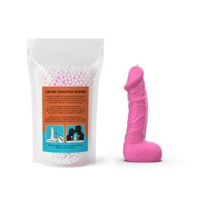 Свічка у вигляді члена Чистий Кайф MEDIUM Pink &mdash; купити в інтим-бутику EroticToys