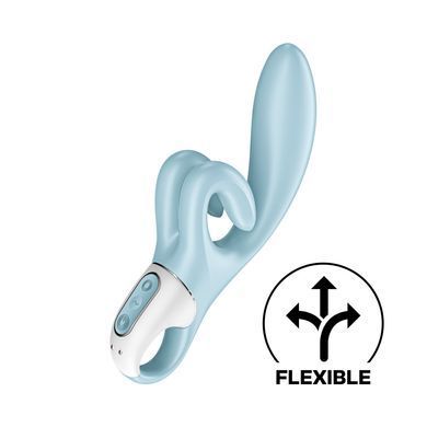 Замовити анонімно: Вібратор-кролик Satisfyer Touch Me Blue, подвійний відросток, 3 потужні мотори Вібратор-кролик Satisfyer Touch Me Blue, подвійний відросток, 3 потужні мотори — купити в інтим-бутику EroticToys
