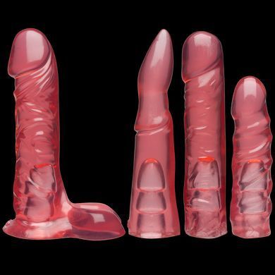 Набір для страпона Doc Johnson Vac-U-Lock Crystal Jellies Set (м'ята упаковка!!!) &mdash; купити в інтим-бутику EroticToys