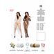Бодістокінг Passion BS007 white, комбінезон, закриті плечі, рукав 3/4 в інтим-бутику EroticToys