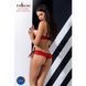 Комплект білизни Passion Exclusive CHERRY SET OpenBra S/M, red, відкритий ліф, трусики-спідничка в інтим-бутику EroticToys