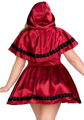 Еротичний костюм Червоної шапочки Leg Avenue Gothic Red Riding Hood 3X&ndash;4X, сукня, накидка &mdash; купити в інтим-бутику EroticToys