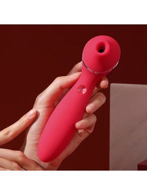 Вакуумний вібратор KISTOY Polly Plus Red &mdash; купити в інтим-бутику EroticToys