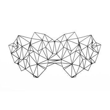 Маска на обличчя Bijoux Indiscrets - Kristine Mask, вінілова, клейове кріплення, без зав'язок &mdash; купити в інтим-бутику EroticToys